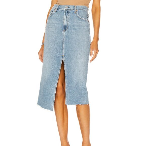 Citizens Of Humanity Aubrey Front Slit Maxi Skirt - Picture 1 of 16